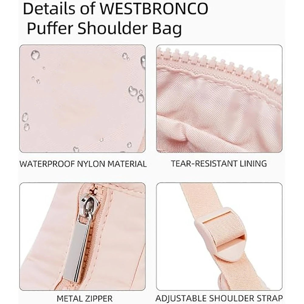 CloudCarry™ Quilted Nylon Puffer Bag