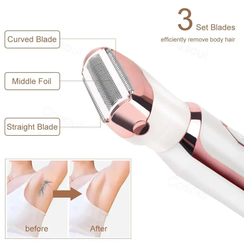 FemPro 4 in 1 Women Hair Removal Shaver