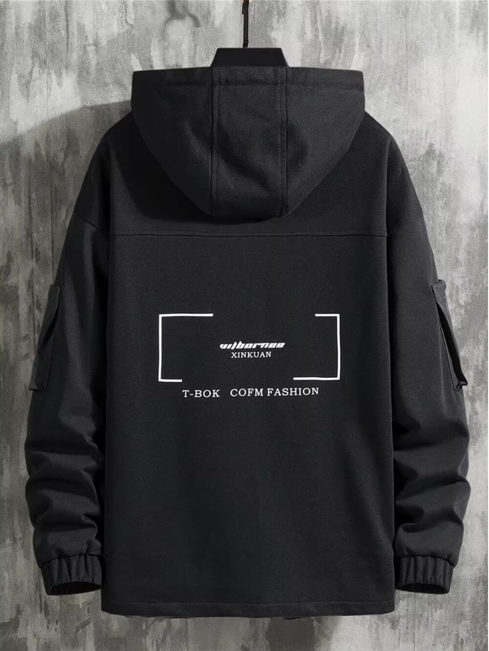 Adjustable Oversized Streetwear Hoodie with Pockets