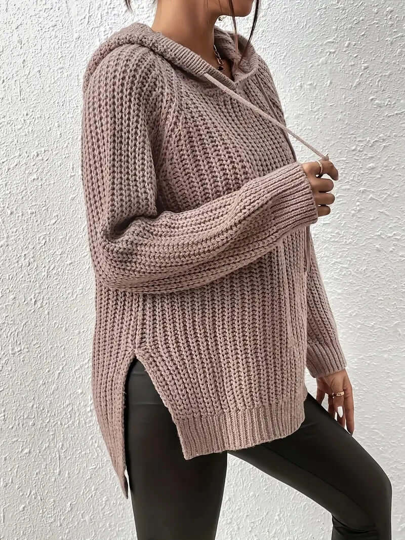 Free Shipping! I Hooded Raglan Sleeve Sweater