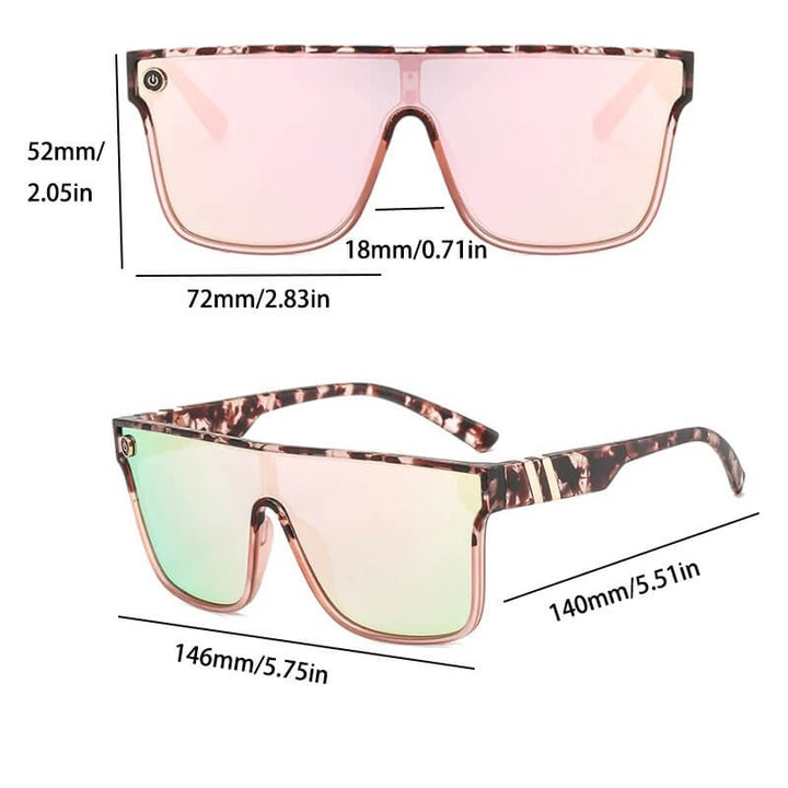 Gradient Pink Leopard Sunglasses