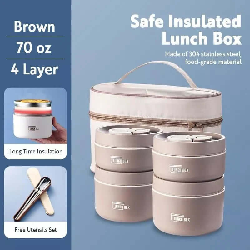 Last Day 50% OFF I SafePort™ Portable Insulated Lunch Container Set - Free Shipping!!