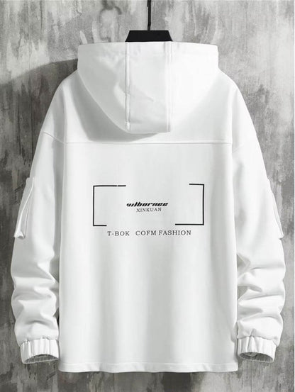 Adjustable Oversized Streetwear Hoodie with Pockets - VERRANOO