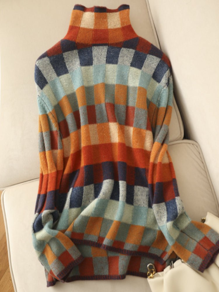 Amber - Colorful, soft and warm sweater - VERRANOO