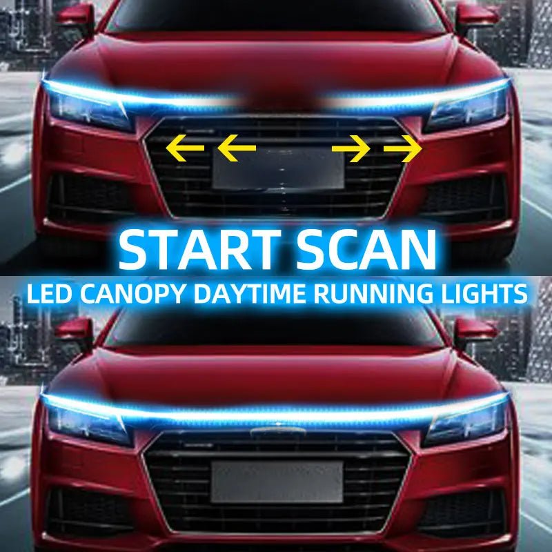 AuraGlow™ LED Scanning Car Hood Light Strip – VERRANOO