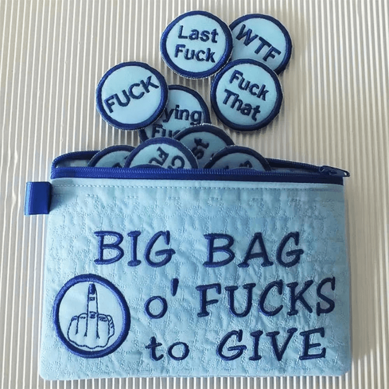 Big Bag Of Fucks To Give Zipper Pouch - VERRANOO