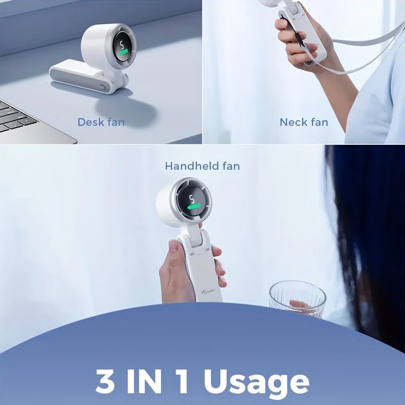 BreezeSpot™ 180° Foldable Neck & Desktop Turbo Fan - VERRANOO