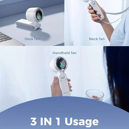 BreezeSpot™ 180° Foldable Neck & Desktop Turbo Fan - VERRANOO