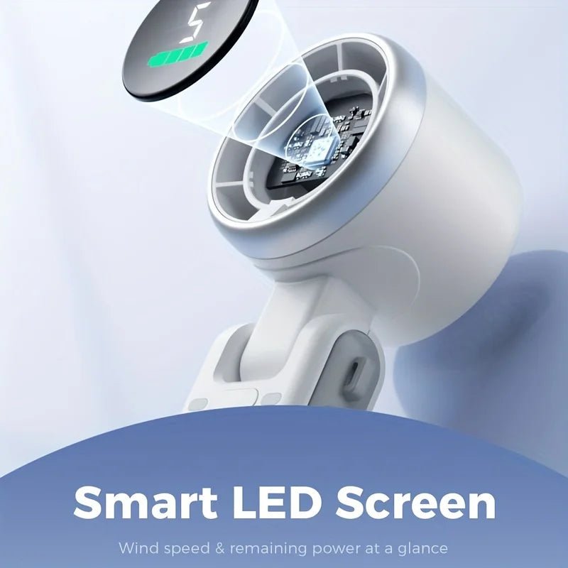 BreezeSpot™ 180° Foldable Neck & Desktop Turbo Fan - VERRANOO