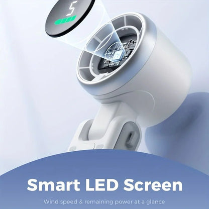 BreezeSpot™ 180° Foldable Neck & Desktop Turbo Fan - VERRANOO