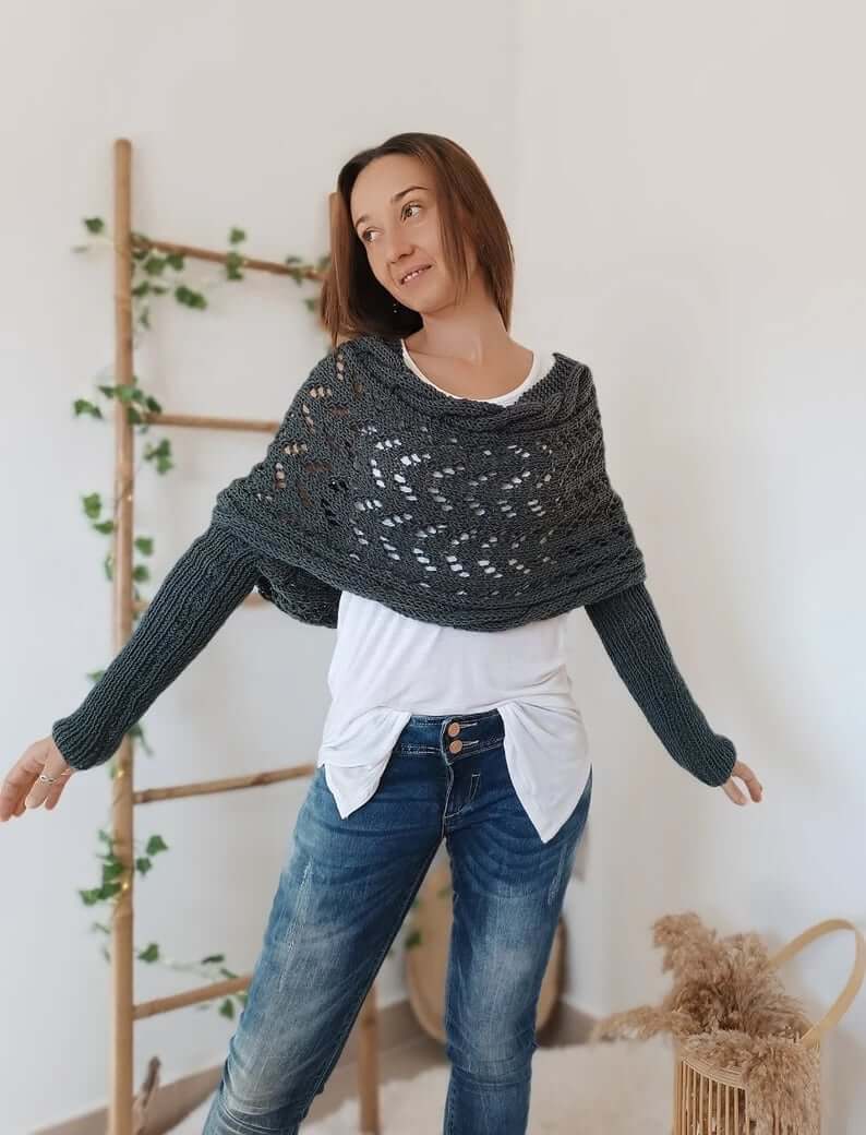 Women's Winter Knitted Wrap & Shrug