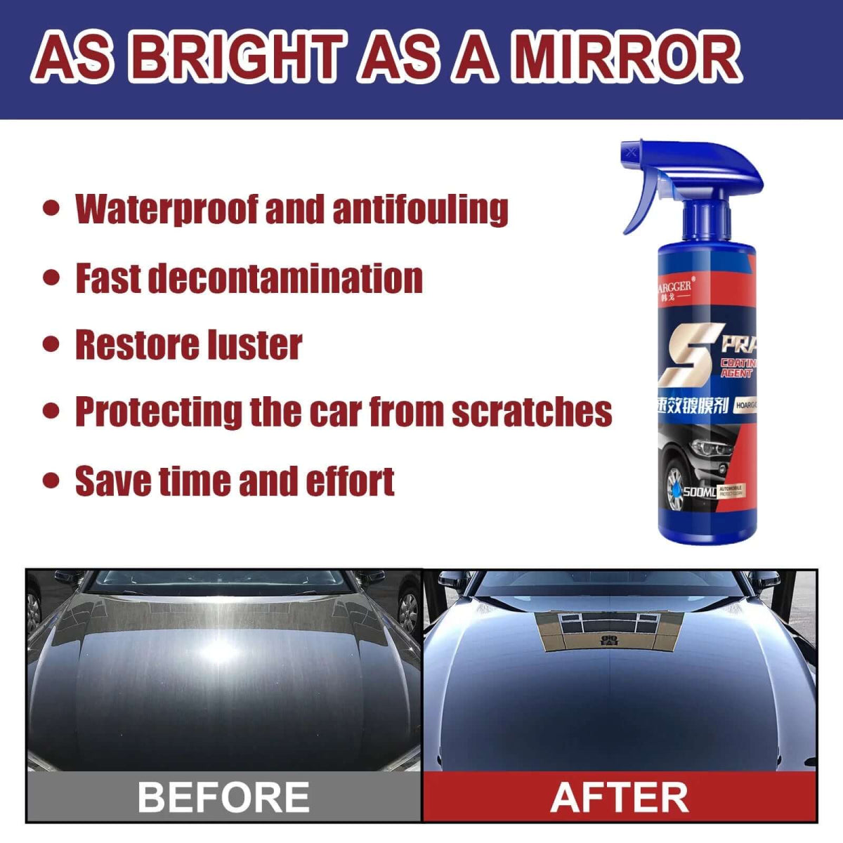 CarSlim™ 3 in 1 Ceramic Car Coating Spray - VERRANOO