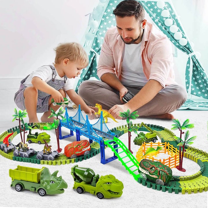 Dinosaur Race Track Set