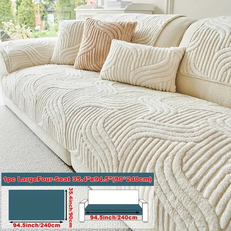 Chenille™ Modern Luxury Plush Non - Slip Universal Sofa Cover - VERRANOO