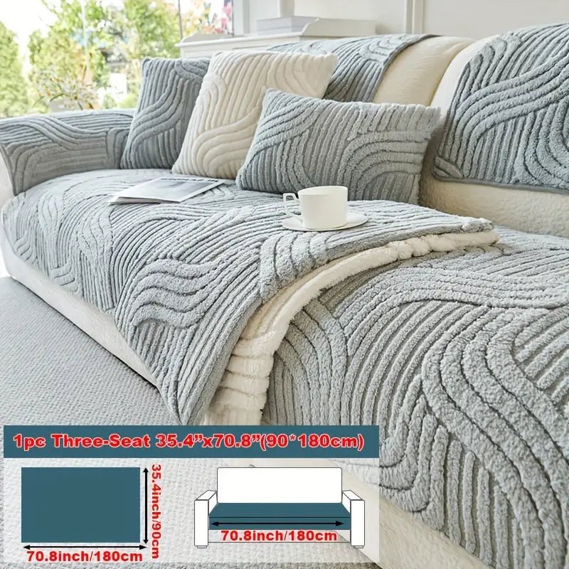 Chenille™ Modern Luxury Plush Non - Slip Universal Sofa Cover - VERRANOO