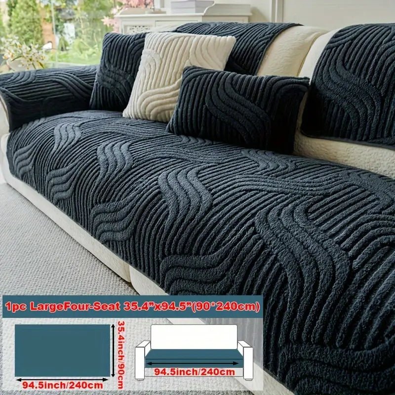 Chenille™ Modern Luxury Plush Non - Slip Universal Sofa Cover - VERRANOO