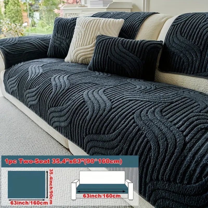 Chenille™ Modern Luxury Plush Non - Slip Universal Sofa Cover - VERRANOO