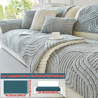 Chenille™ Modern Luxury Plush Non - Slip Universal Sofa Cover - VERRANOO