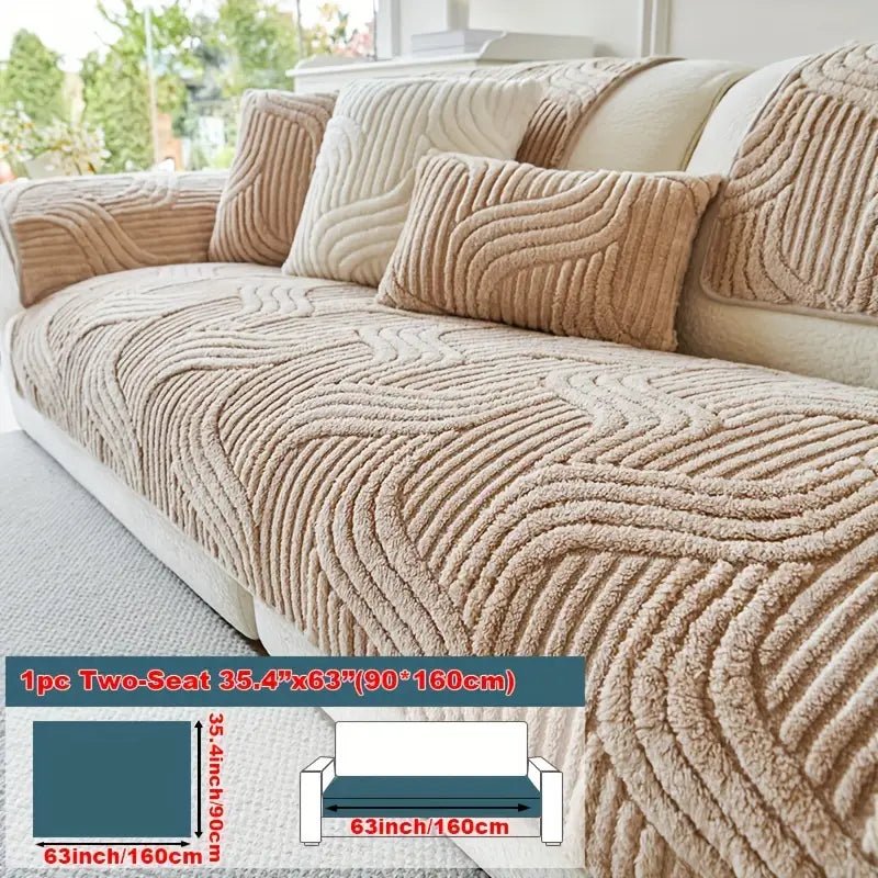 Chenille™ Modern Luxury Plush Non - Slip Universal Sofa Cover - VERRANOO