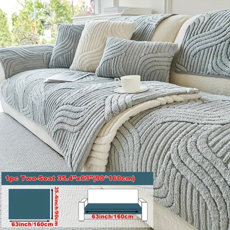 Chenille™ Modern Luxury Plush Non - Slip Universal Sofa Cover - VERRANOO