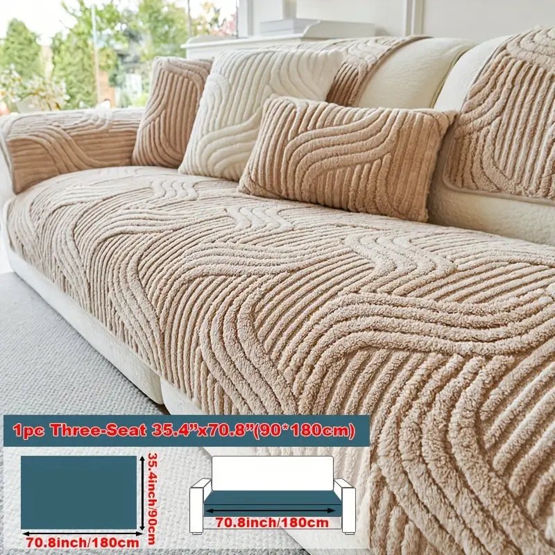 Chenille™ Modern Luxury Plush Non - Slip Universal Sofa Cover - VERRANOO