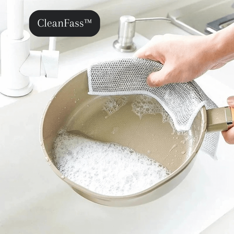 CleanFass Double Stainless Steel Scrubber - VERRANOO