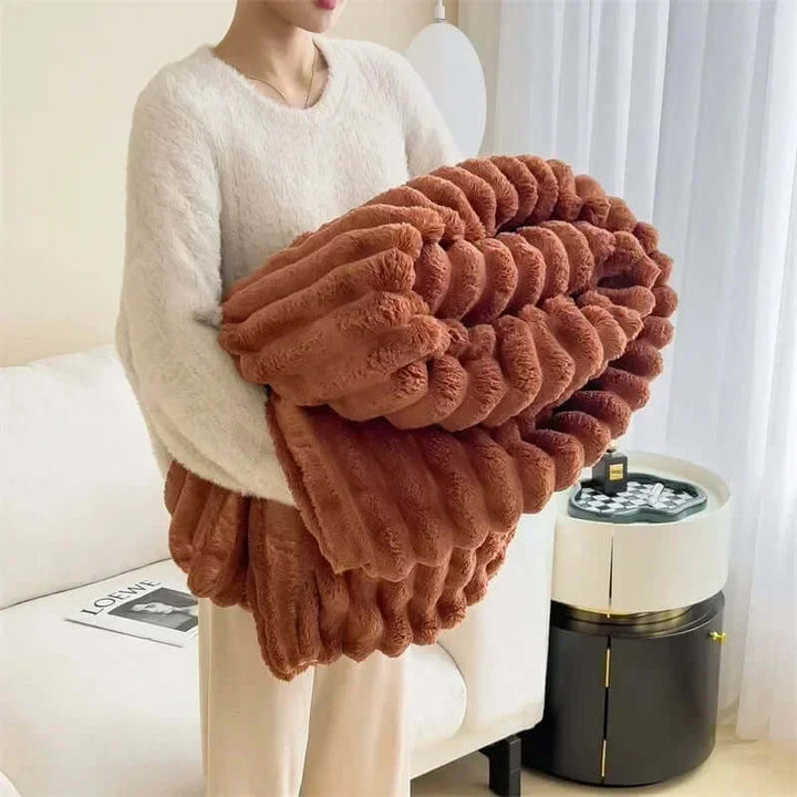 Cozy Autumn & Winter Rabbit Plush Blanket - VERRANOO