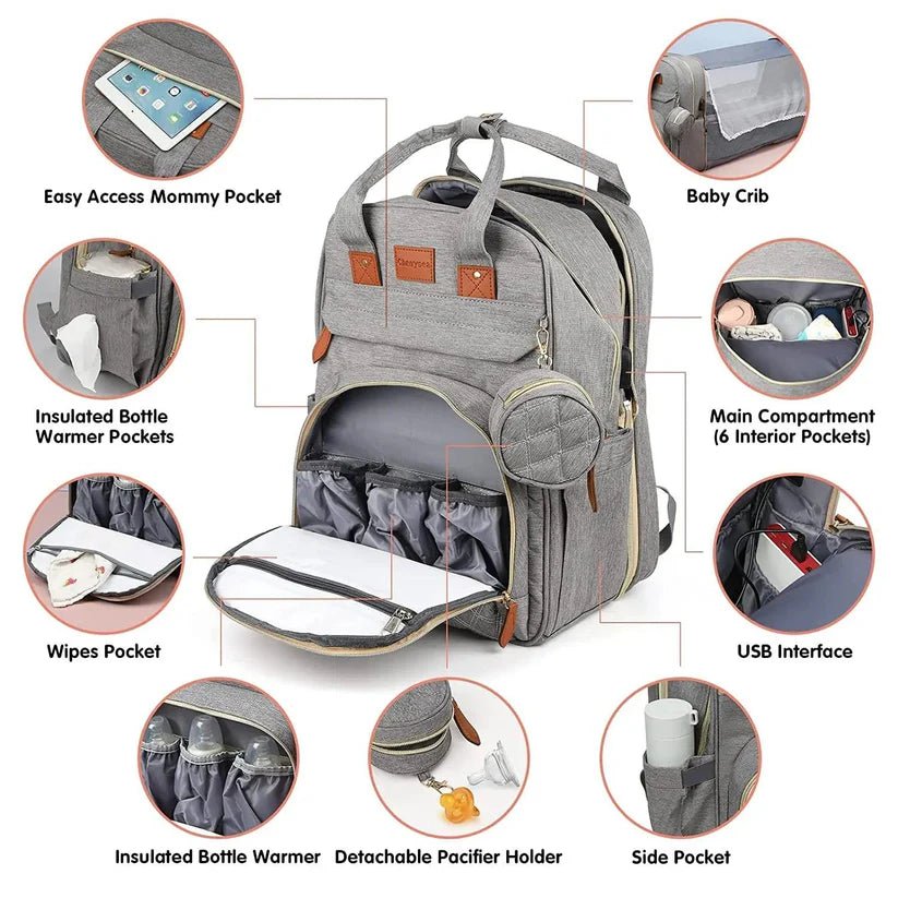 CozyNest™ Multifunctional Diaper Backpack - VERRANOO