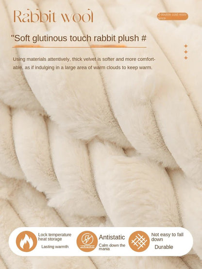 CozyNest™ Rabbit Velvet Plush Thickened Non - Slip Sofa Cushion - VERRANOO