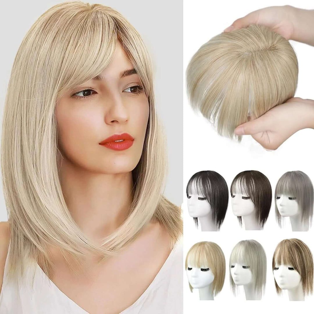 CutyHair Natural Hair Toppers With Bangs - VERRANOO