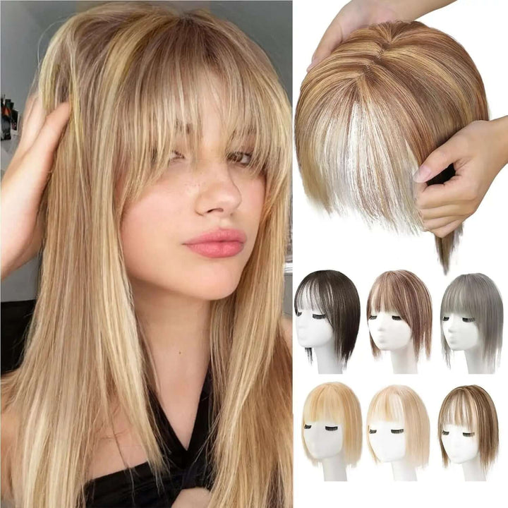 CutyHair Natural Hair Toppers With Bangs - VERRANOO