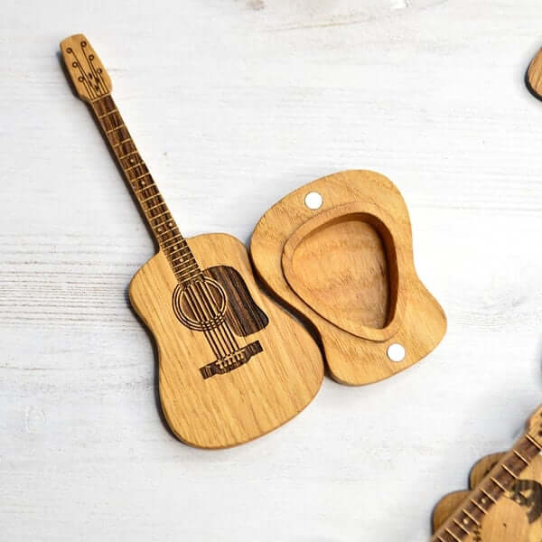 Wooden Guitar Pick Box with Stand (55% Off Last Day) - Coolpho