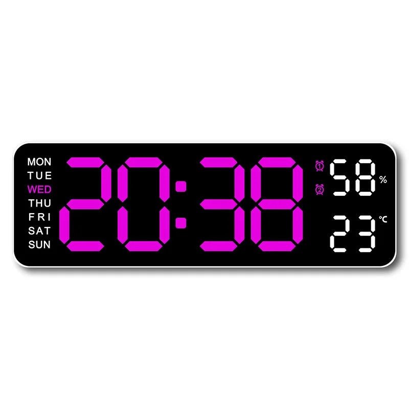 DecorWals Digital Wall Clock Large Display - VERRANOO