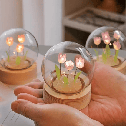 DIY Round Radiant Tulip Night Light - VERRANOO