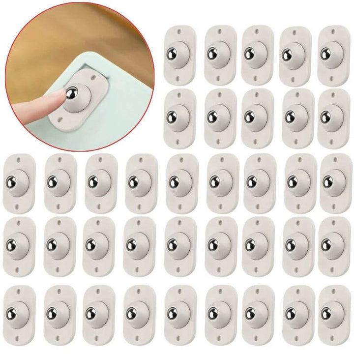 GlideEase Self-Adhesive Caster Wheels