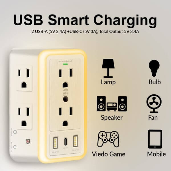 SmartPlug Multi Plug Outlet Surge Protector