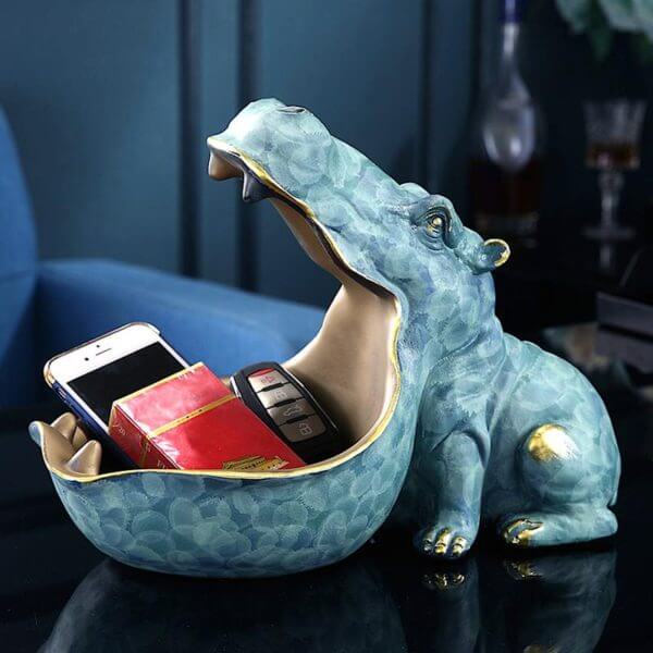 HippoHaven Multifunctional Resin Hippo Statue - Free Shipping!