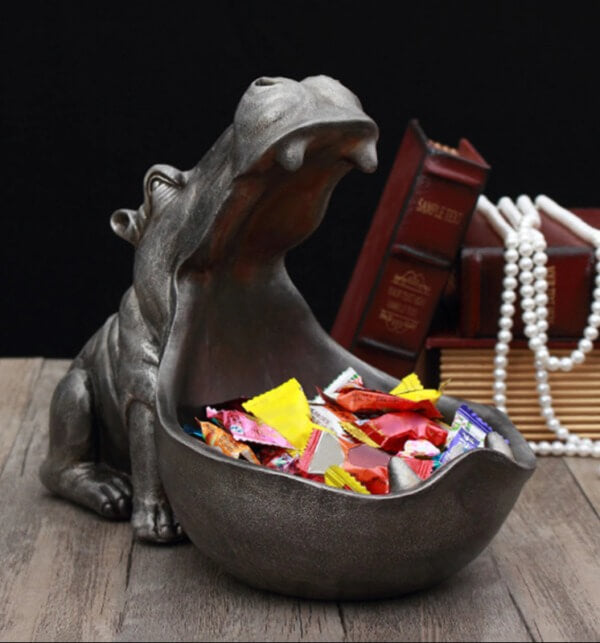 HippoHaven Multifunctional Resin Hippo Statue - Free Shipping!