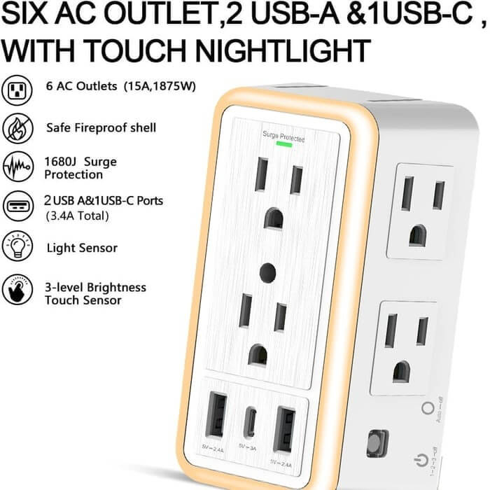 SmartPlug Multi Plug Outlet Surge Protector