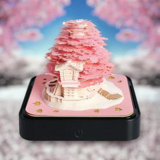 3D Sakura Tree Calendar—a harmonious blend