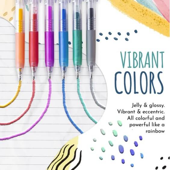 3D Glossy Jelly Pen Set