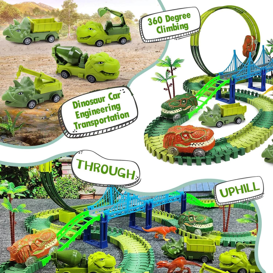 Dinosaur Race Track Set