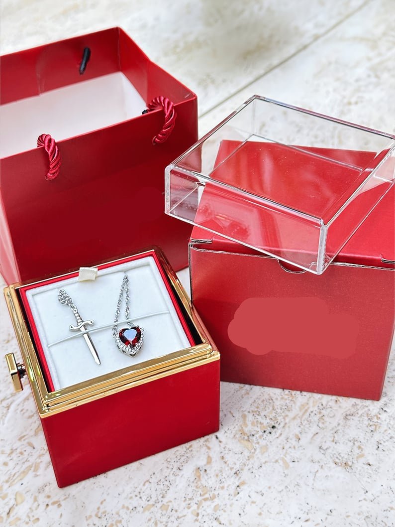 🌹 Eternal Rose Box - W/LoveKnight Necklace - VERRANOO