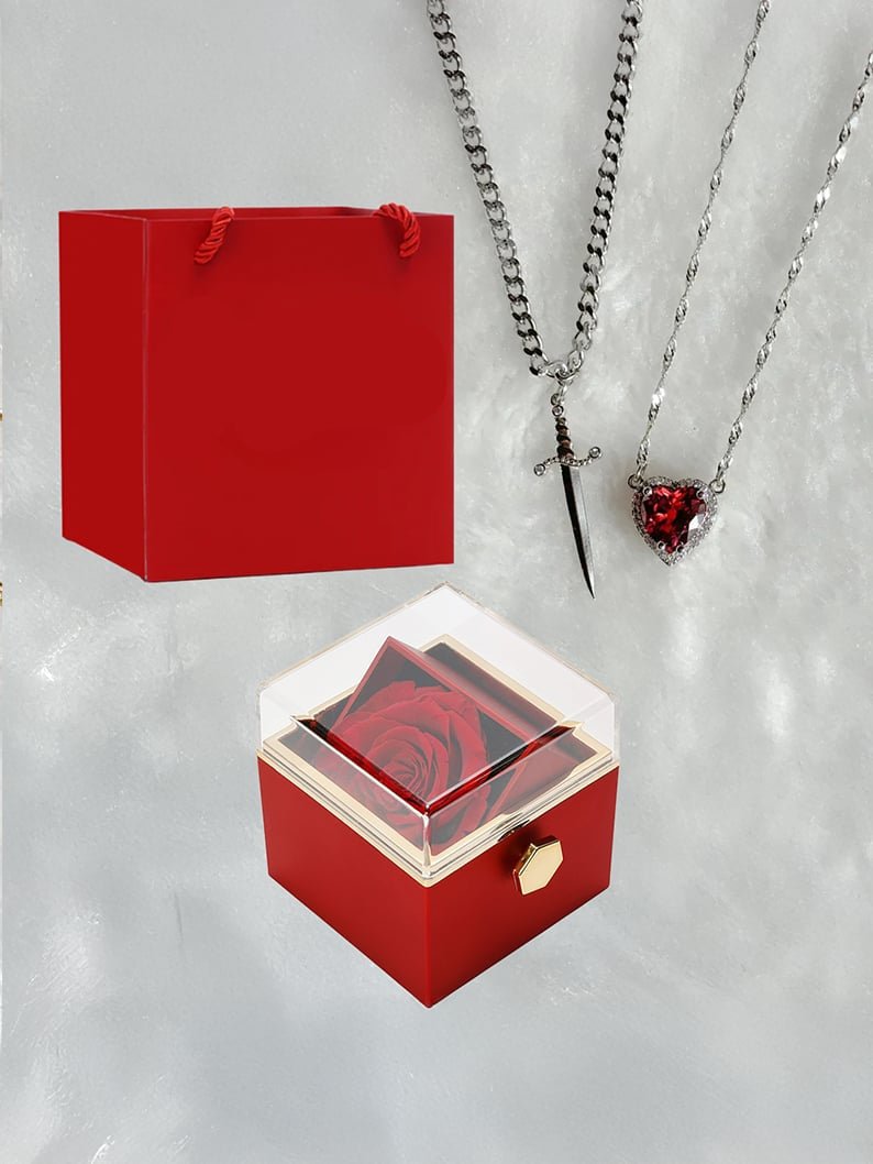 🌹 Eternal Rose Box - W/LoveKnight Necklace - VERRANOO