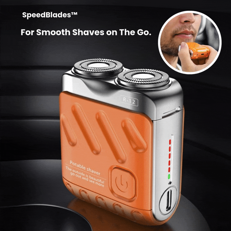 SpeedBlades™ Mini Dual-Head Travel Shaver