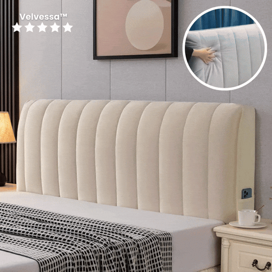 Velvessa™ Quilted Velvet Headboard Cover