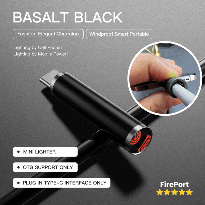 FirePort™ Type-C Mini Cigarette Lighter – VERRANOO