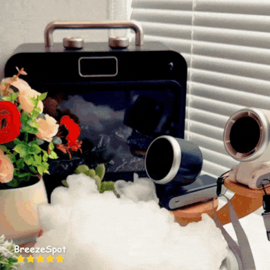 BreezeSpot™ 180° Foldable Neck & Desktop Turbo Fan