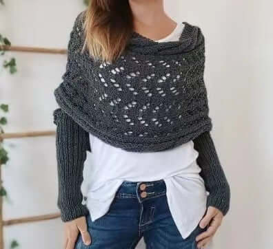 Women's Winter Knitted Wrap & Shrug