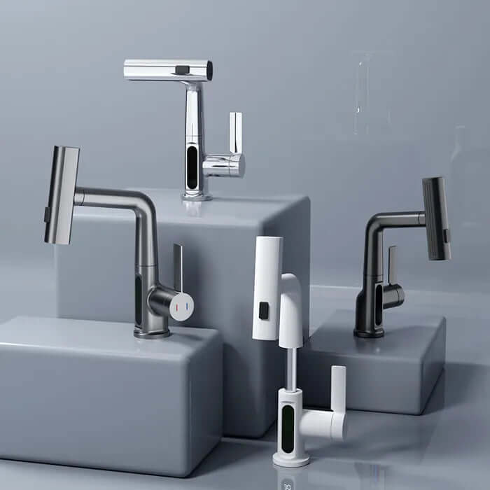 FauWat™ 3 - in - 1 Extendable Smart Waterfall Basin Faucet - VERRANOO